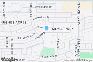 Map image of the property - 1410 E Bishop Dr