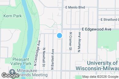 Map image of the property - 3459 N Oakland Ave