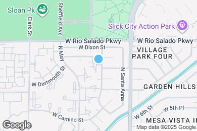 Map image of the property - 712 N Santa Barbara