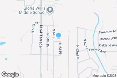 Map image of the property - 1516 N 63 Pl