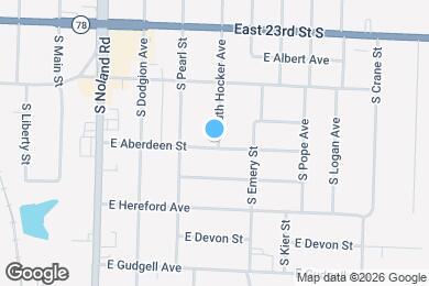 Map image of the property - 420 E Aberdeen St