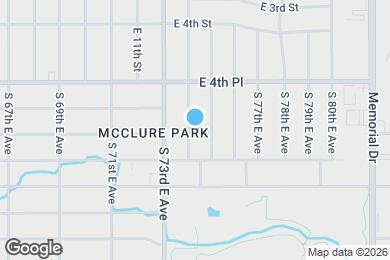 Map image of the property - 523 S 74th E Ave