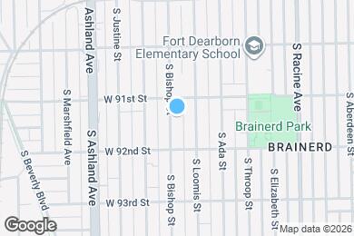 Map image of the property - 9121 S Bishop St