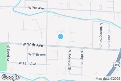 Map image of the property - 953 S Keller St