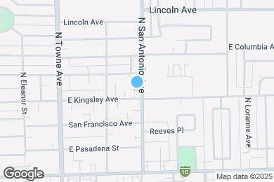 Map image of the property - 831 N San Antonio Ave