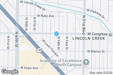 Map image of the property - 4369 N 54th St