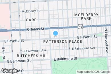 Map image of the property - 2326 E Fayette St