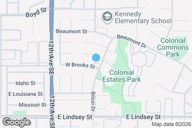 Map image of the property - 1341 E Brooks St
