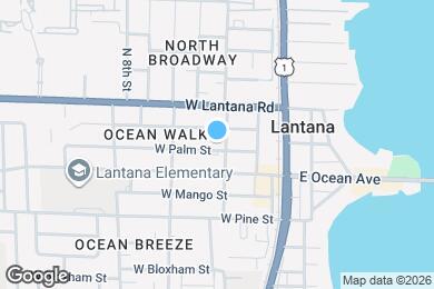 Map image of the property - 407 W Palm St