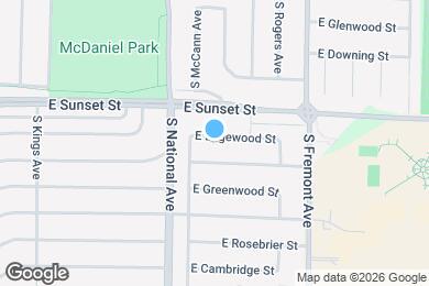 Map image of the property - 1258 E Edgewood St