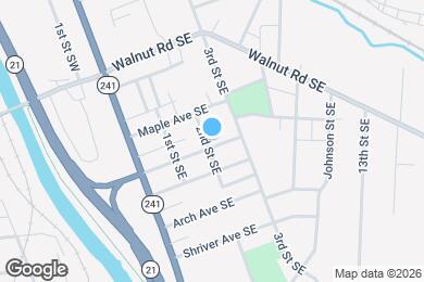 Map image of the property - 206 Edwin Ave SE