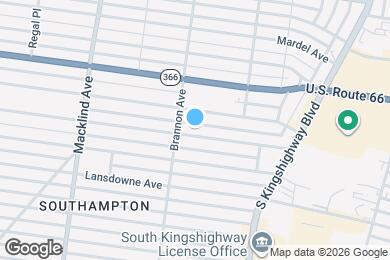 Map image of the property - 5033 Bancroft Ave