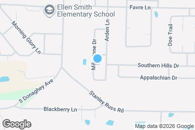 Map image of the property - 1840 Milestone Dr