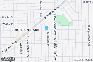 Map image of the property - 4200 S Mozart St