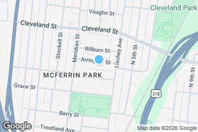 Map image of the property - 322 Arrington St