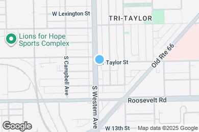 Map image of the property - 1019 S Western Ave