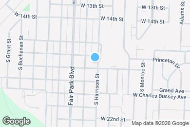 Map image of the property - 1710 S Harrison St