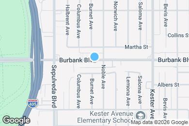 Map image of the property - 15122 Burbank Blvd