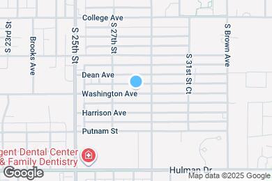 Map image of the property - 2814 Washington Ave