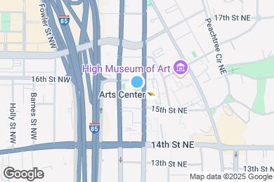 Map image of the property - Arts Center Tower Apartments