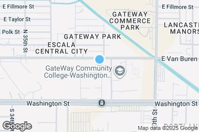 Map image of the property - 3757 E Van Buren St