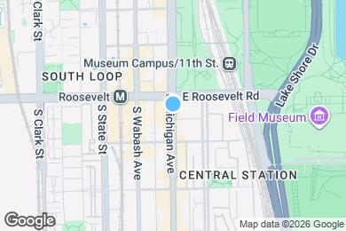 Map image of the property - 1245 S Michigan Ave