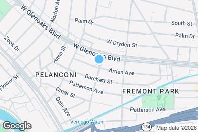 Map image of the property - 805 W Glenoaks Blvd