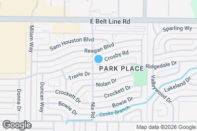 Map image of the property - 2202 East Crosby Road