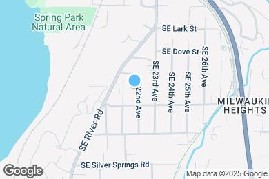 Map image of the property - 12717 SE 22nd Ave