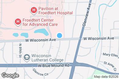 Map image of the property - 8511 W Wisconsin Ave