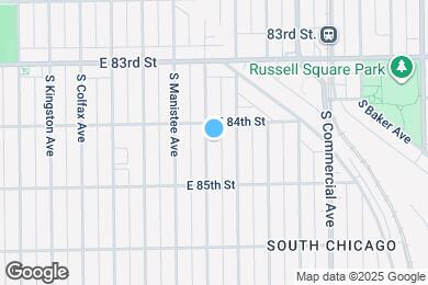Map image of the property - 8417 S Burnham Ave
