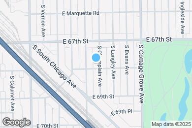 Map image of the property - 6752 S Champlain Ave