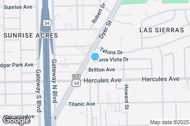 Map image of the property - 4512 Sierra Vista Dr