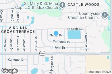 Map image of the property - 2873 Sarah Dr