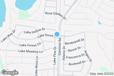 Map image of the property - 1601 Lake Pine Dr