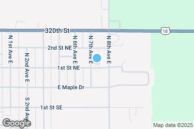 Map image of the property - 720 1st St NE