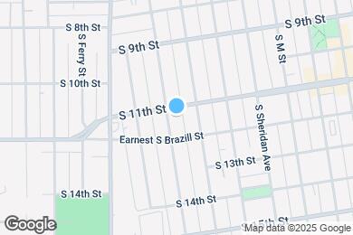 Map image of the property - 1107 S Grant Ave