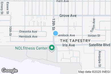 Map image of the property - 1301 Hemlock Ave