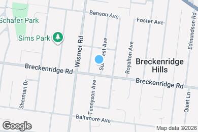 Map image of the property - 3221 Suncrest Ave