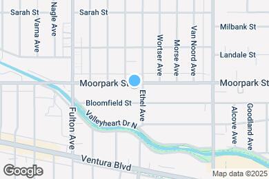 Map image of the property - 13112 Moorpark St