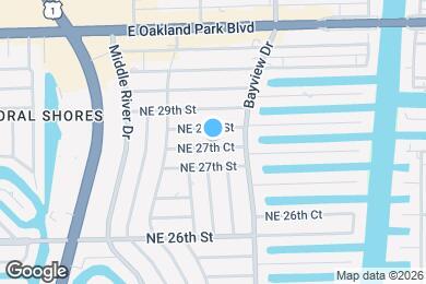 Map image of the property - 2725 NE 27th Ct