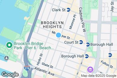 Map image of the property - 93 Remsen Street