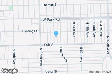 Map image of the property - 1801 N 54th Ave