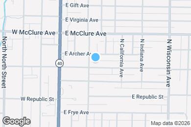 Map image of the property - 307 E Arcadia Ave