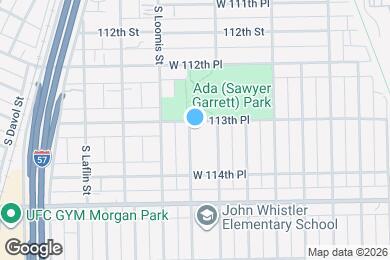 Map image of the property - 11341 S Ada St