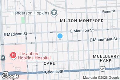 Map image of the property - 2212 E Monument St