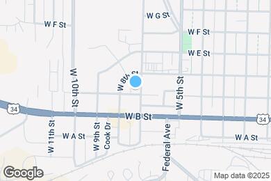 Map image of the property - 302 W 7th St