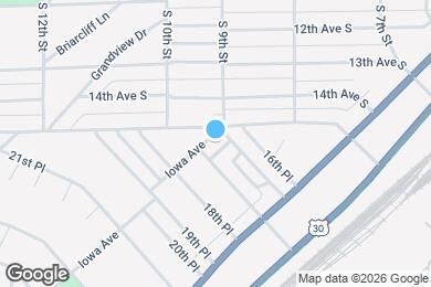 Map image of the property - 1615 Iowa Ave