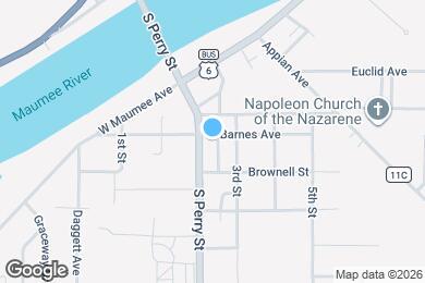 Map image of the property - 105 E Barnes Ave