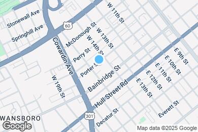 Map image of the property - 1416 Porter St